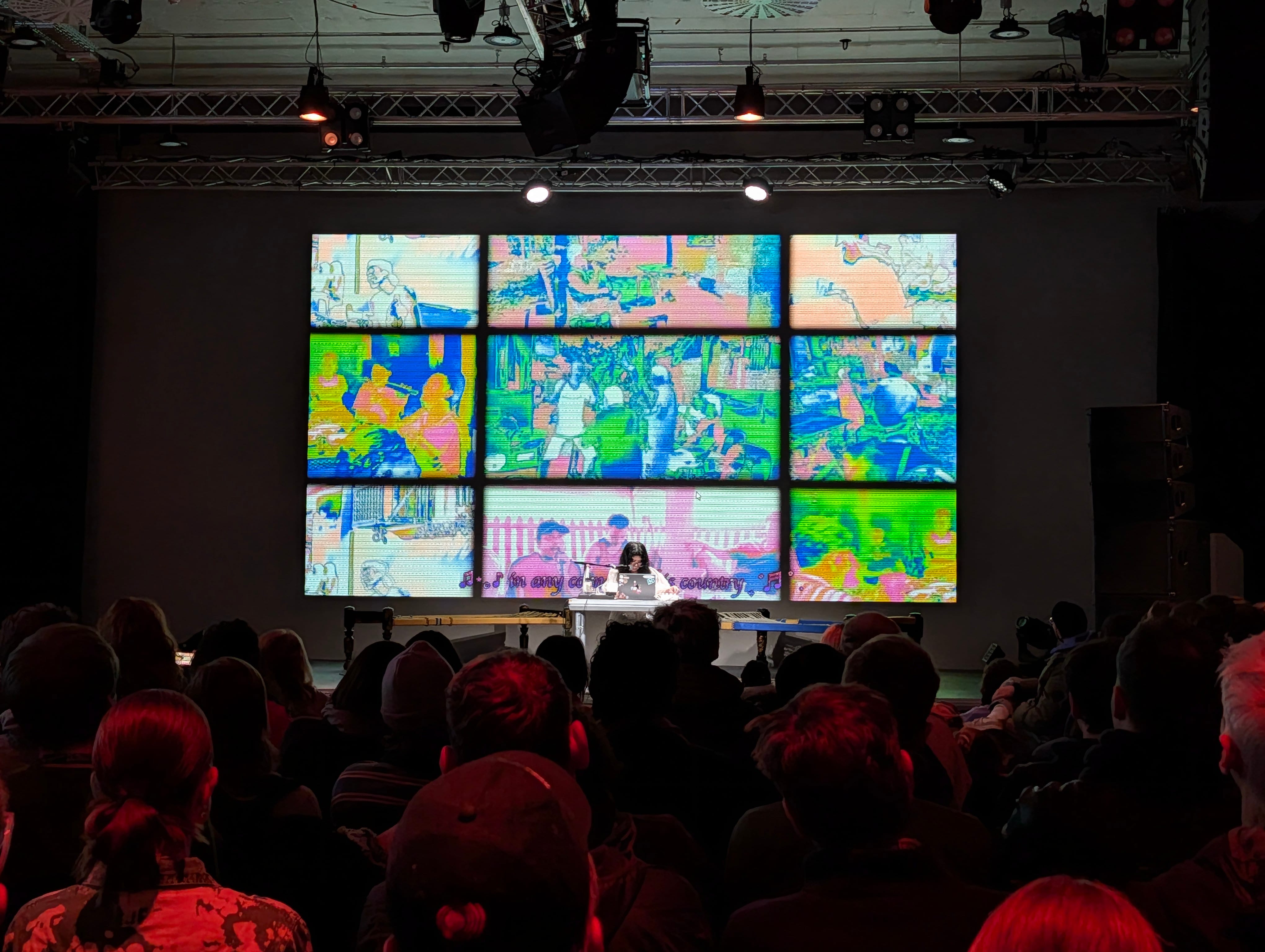 Performance of Every Love Song in the World at Transmediale, Berlin. Photo by Kaloyan Kolev.